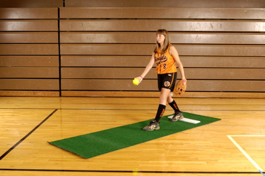 Tapis de lancer de softball sans ligne de foulée