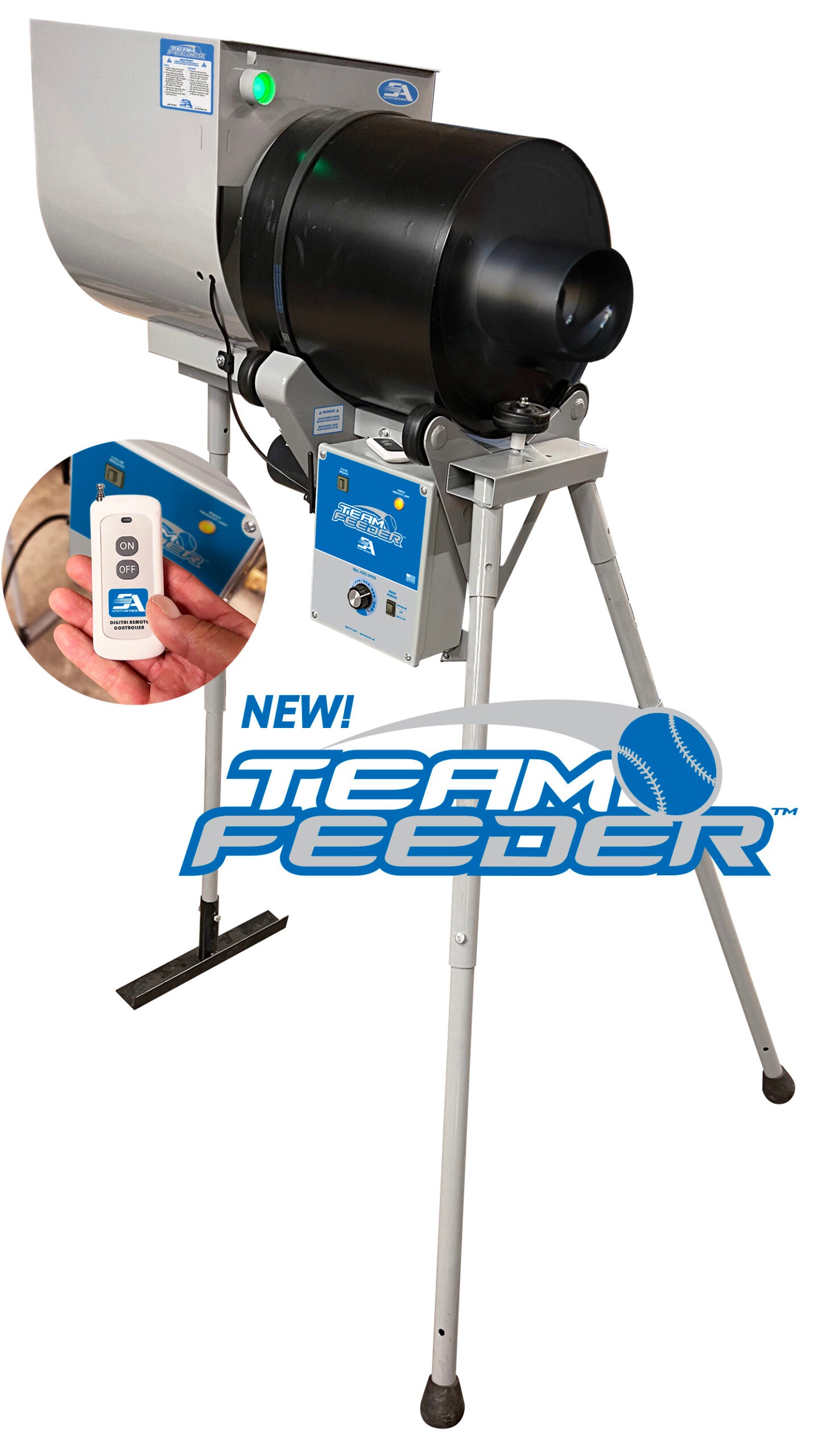 Baseball Team Feeder (150 ball) for Hack Attack