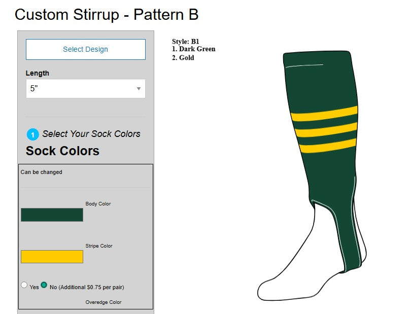 Adult Stirrup 7" - Pattern B (300B)