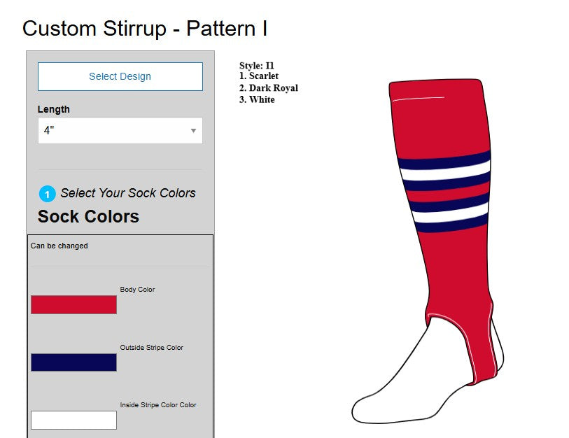 Adult/Intermediate Stirrup 7 Inch in Pattern I (200I)