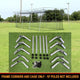 #24 Coins de cage de frappe et de cadre (poteaux de 10 pi non inclus)