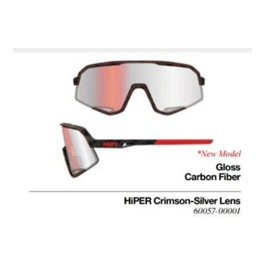 SLENDALE - Gloss Carbon Fiber - HiPER Crimson-Silver Lens