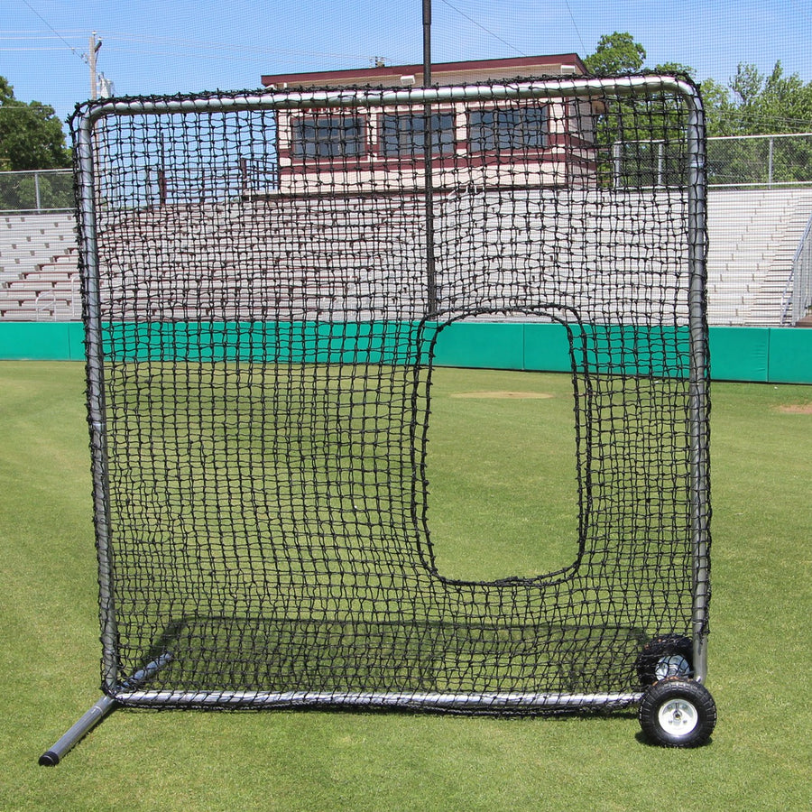 Filet de softball 7' x 7' #42 et cadre commercial