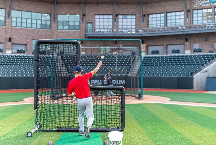 Beacon TuffScreen 8x8 L-Screen w/ Heavy Net & Padding