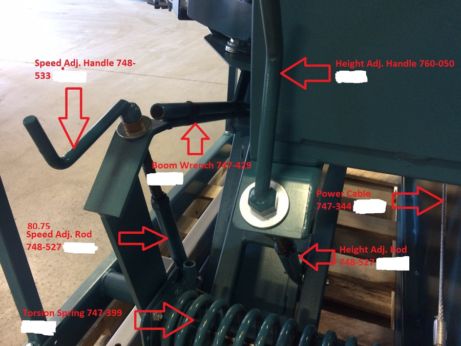 Height/Speed Adjust Rod