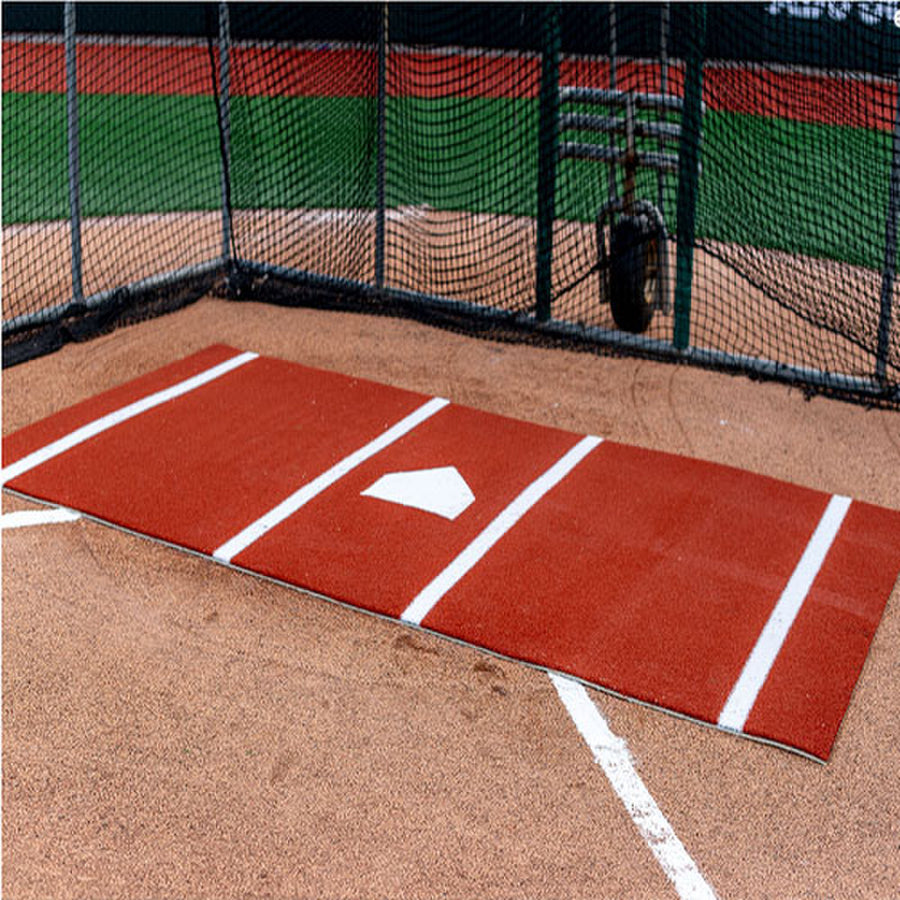 12' x 6'Batting Mat Pro with Inlaid Home Plate