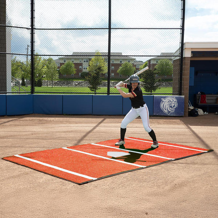 ProMounds Batting Mat Pro with INLAID PLATE 12' x 7'