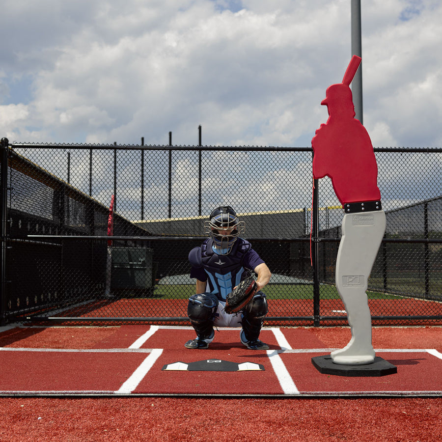 Batting Mat Pro with Catcher's Extension