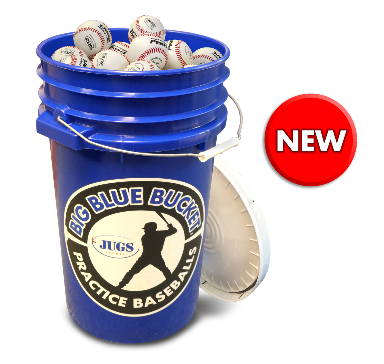 SEAU DE BALLES DE BASEBALL PEARL DE LA LIGUE DES JEUNES (4 DOUZAINES)