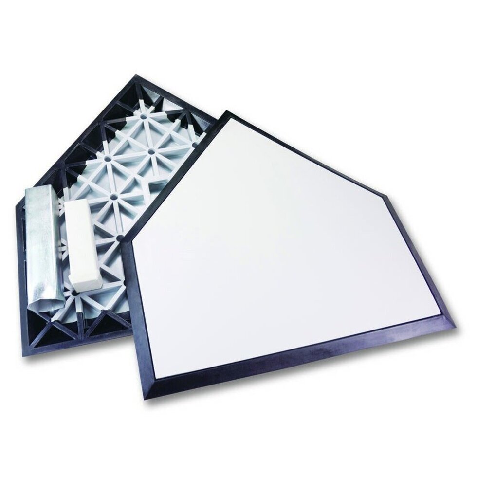 Molded Rubber Home Plate w/ Ground Anchor