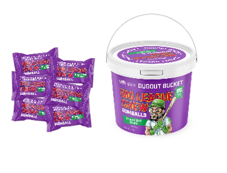 Big League Chew 80ct Gumball Bucket Original