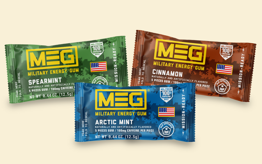 MEG (Military Energy Gum)5-Piece Pouch - 12CT