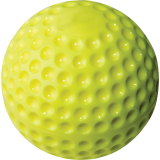 RAWLINGS 9" YELLOW DIMPLE PITCHING MACHINE BALL