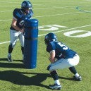 Aer-Flo Football Blocking Dummy - 14" x 50" Round w/ Replaceable Bottom
