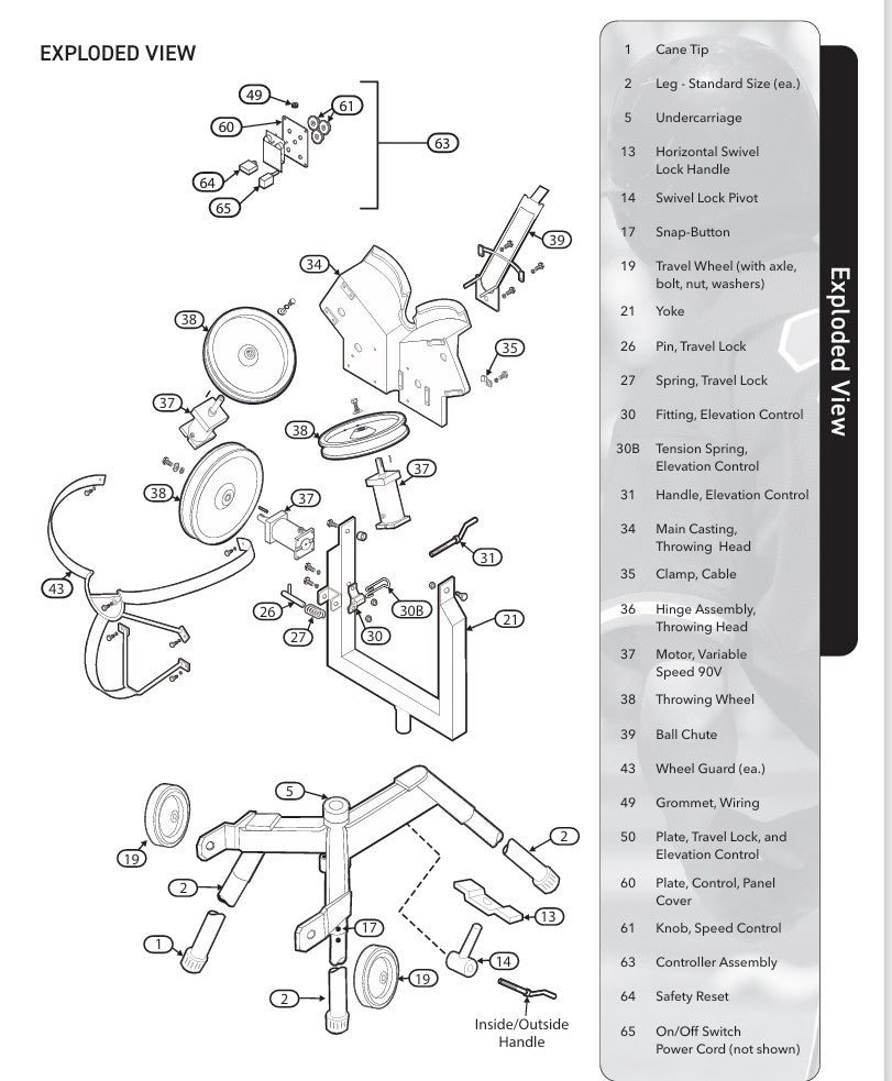 Speed Control Knob - Baseball and Softball Hack, Junior Hack, Team Feeders, Volleyball, Football, Soccer, Rugby, Criket