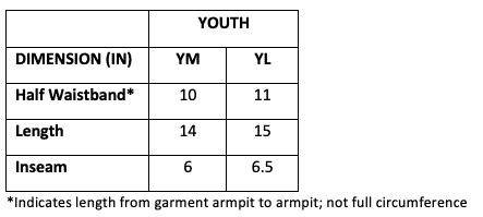 Padded Short - Youth for Football, Lacrosse