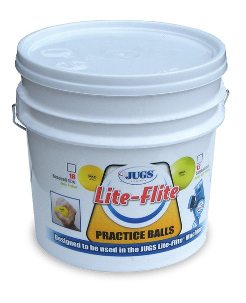 BUCKET OF LITE-FLITE SOFTBALLS