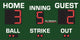 BASEBALL SCOREBOARD 4'X8'; Basic Info