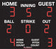 BA9086PC - 7'x8' Scoreboard With Pitch Count
