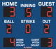 BA9086PC - 7'x8' Scoreboard With Pitch Count