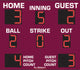 BA9086PC - 7'x8' Scoreboard With Pitch Count