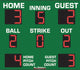 BA9086PC - 7'x8' Scoreboard With Pitch Count