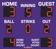BA9086PC - 7'x8' Scoreboard With Pitch Count