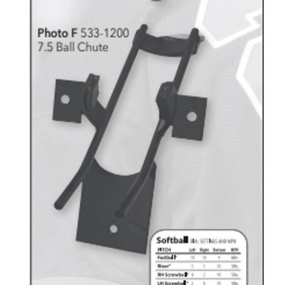 Baseball Chute Assembly
