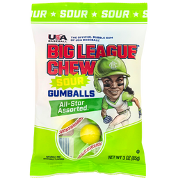 Big League Chew Sour 3oz Peg Bag - 12 CT.