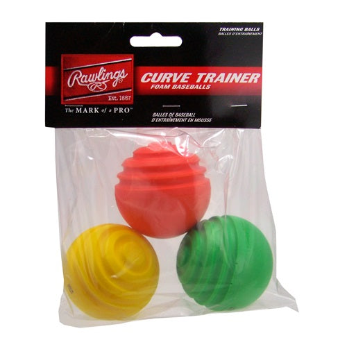 RAWLINGS CURVE TRAINER BALLS (3 PK)