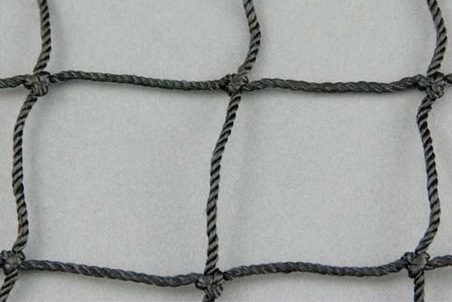 7/8" Golf KNOTTED #18 Netting Panel - Black