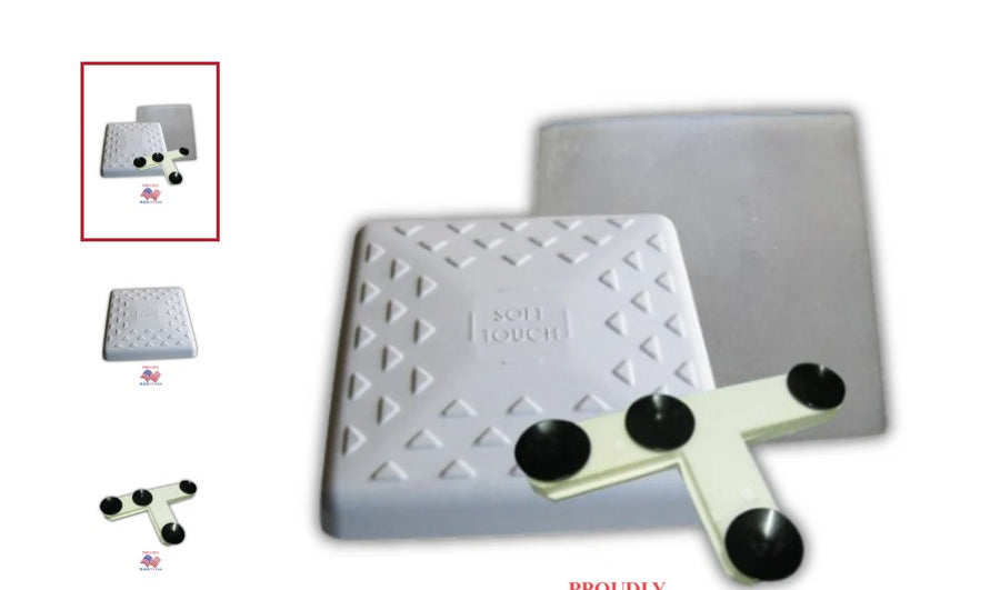 1 - BASE DE 15" ET TÉ DE MONTAGE INTÉRIEUR - COUSSINET DE FRICTION