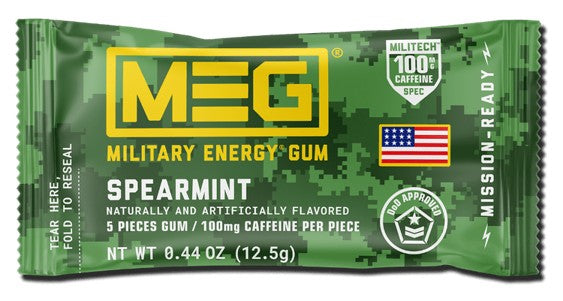 MEG (Military Energy Gum)5-Piece Pouch - 12CT
