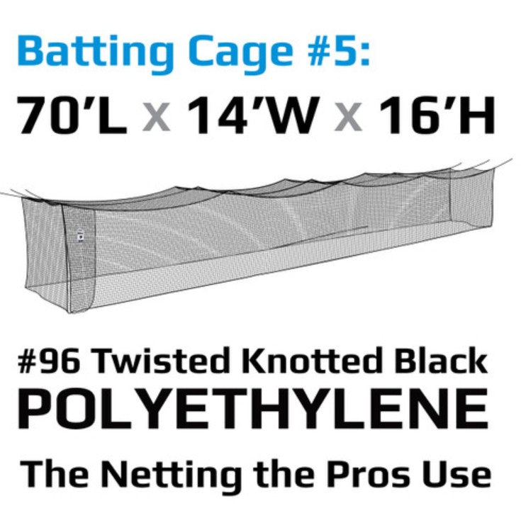 #5 COMBINATION NET #96 BLACK POLYETHYLENE
