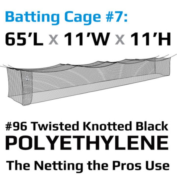 #7 BACKYARD NET #96 BLACK POLYETHYLENE