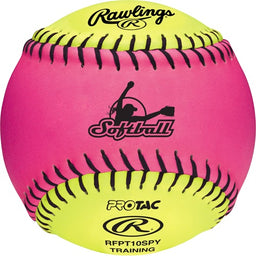 Rawlings 10-Inch Optic Pink/Optic Yellow Indoor Soft Training Ball