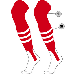 Custom Over the Knee Baseball Stirrup Socks