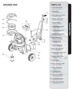 Height Adjustment Foot (SF, SS) - Soccer Machines