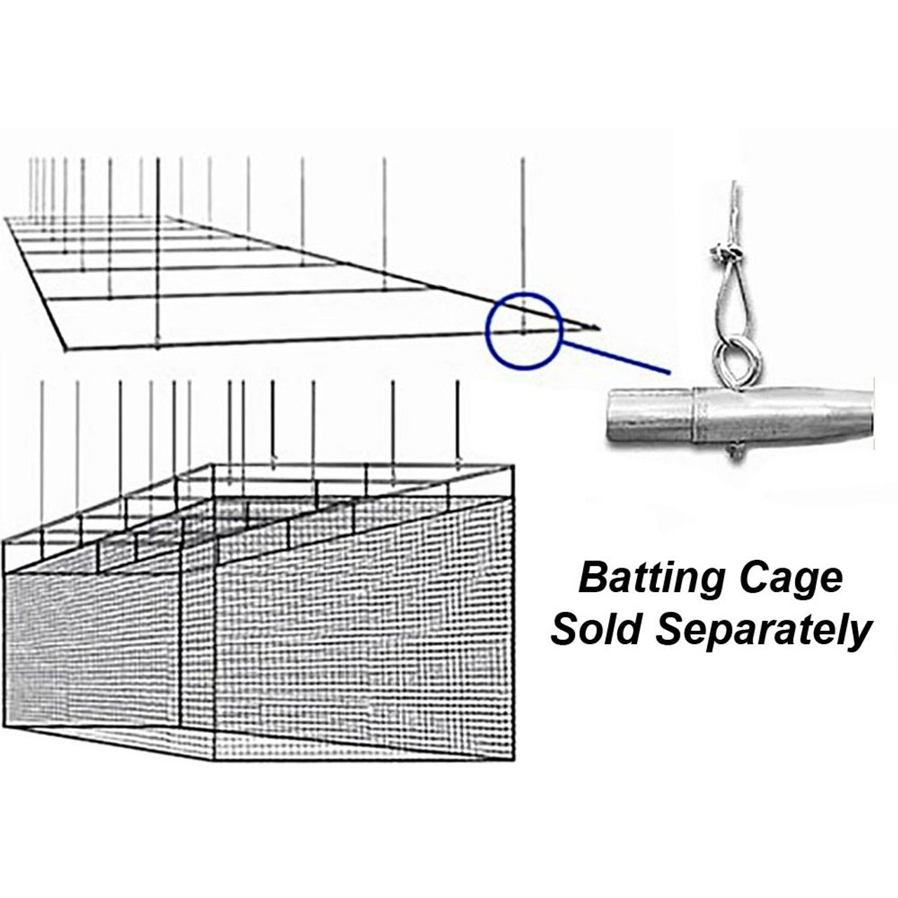 Cimarron Suspended Batting Cage Frames